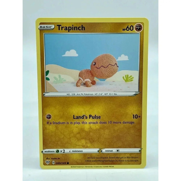 Trapinch 089/189 Darkness Ablaze Non-Holo Pokemon TCG Mint Unplayed‎ - Picture 1 of 6